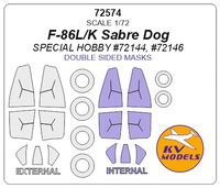 F-86L/K Sabre Dog (SPECIAL HOBBY) - (Double sided) + wheels masks - Image 1