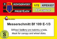 Messerschmitt Bf 109 E-1/3 - Mask For Canopy And Wheel Disks (For AZmodel) - Image 1