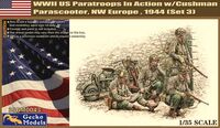 WWII US Paratroops In Action w/Cushman Parascooter, NW Europe, 1944 (Set 3)