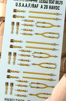 Douglas A-20 B/C/G Havoc/Boston Full Colour 3D Seat Belt Set ( for all Manufacturers) - Image 1