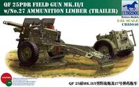 British QF 25pdr Field Gun Mk.II/I with No.27 Ammunition Limber - Image 1