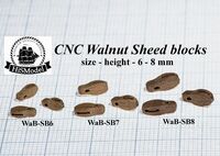 CNC SHEED BLOCK 7MM - WALNUT