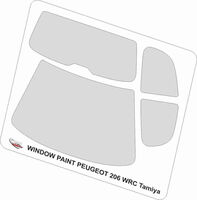 Window Paint Peugeot 206 WRC Tamiya - Image 1