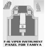 F-16 Viper Instrument Panel (for Tamiya kits) - Image 1
