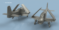 AD-5 Skyraider folded wings (5 planes) - Image 1