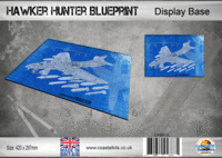 Large Hawker Hunter Blueprint Base 420 x 297mm