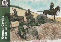 German WWII Cavalry - Set 1 (12 figures and 6 horses) - Image 1