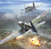 Supermarine Spitfire XVIe - English Fighter (Model With Laser Cut Frames) (Set For 1 Model) - Image 1