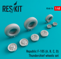 Republic F-105 (A, B, C, D) Thunderchief wheels set