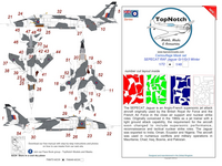 RAF Sepecat Jaguar Gr.1/Gr.3 - Winter Camouflage Pattern Paint Masks - Image 1
