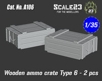 Wooden ammo crate Type 6 - 2 pcs - Image 1