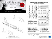 F-100C/D Super Sabre - National Insignias & Markings (For Hasegawa/Trumpeter/Italeri) - Image 1