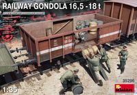 Railway Gondola 16,5-18t with Figures & Barrels