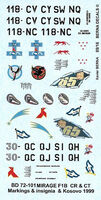 Dassault Mirage F.1 B / CR / CT Decals - Image 1