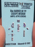 BAe Harrier GR.7/GR.9 (screens on)3D Full colour Instrument Panels (for Airfix kit) - Image 1