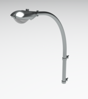 Modern wall street light pole - Image 1