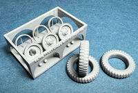 Wheels For Sd.Kfz.11/251 Gelande For AFV And Dragon Kits - Image 1