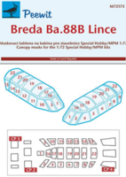 Canopy mask for  Breda Ba.88B Lince Special Hobby - Image 1