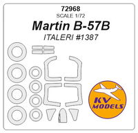 Martin B-57B / B-57G Canberra Night Hawk (ITALERI) +disks and wheels masks