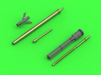 Mi-24 (Hind D/E) - JakB-12.7 machine gun barrel and DUAS probe (metal and resin parts)