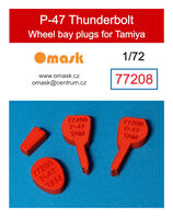 Republic P-47 Thunderbolt Wheel Bay Plugs (for Tamiya kits) - Image 1