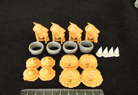 Airbus A380-800 Trent 900 engines x 4 - 3D-Printed (for Revell kits) - Image 1