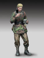 German SS soldier eating - Image 1